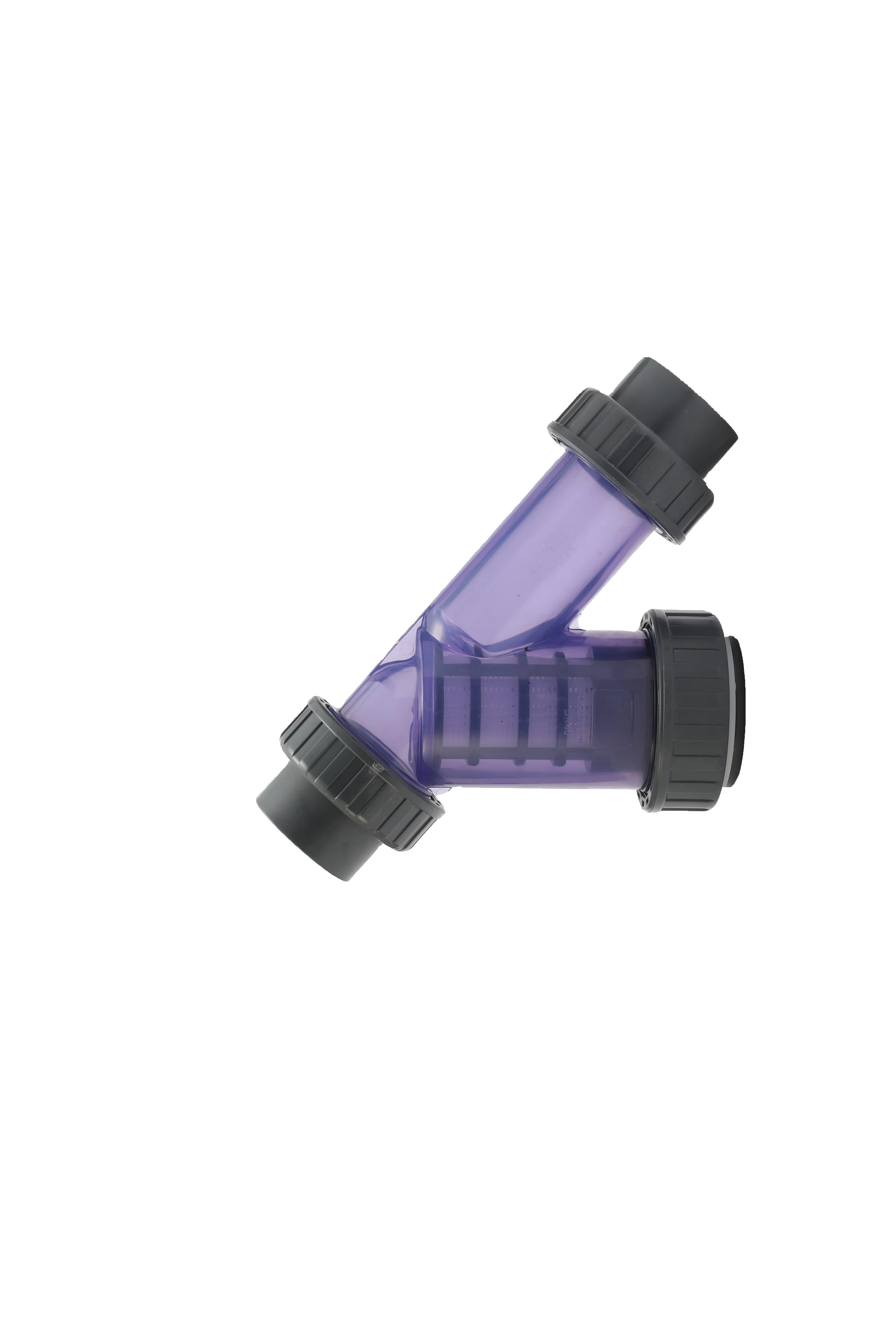High Quality Plastic Check Valve for Water Filtration PVC Transparent Y Strainer Filter