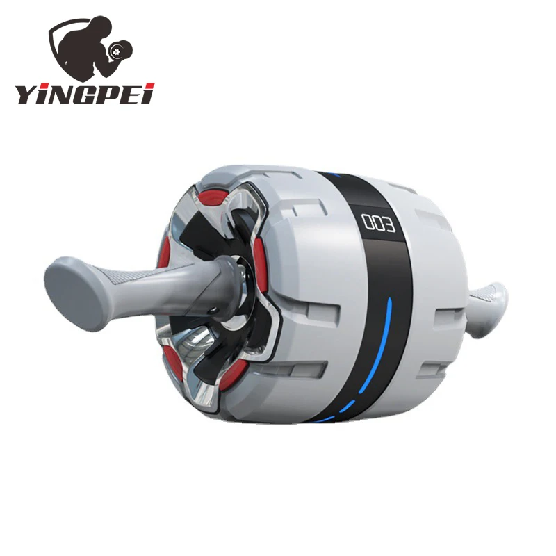YINGPEI smart fitness counting abs roller intelligent abdominal plastic exercise muscle roller wheel with counter