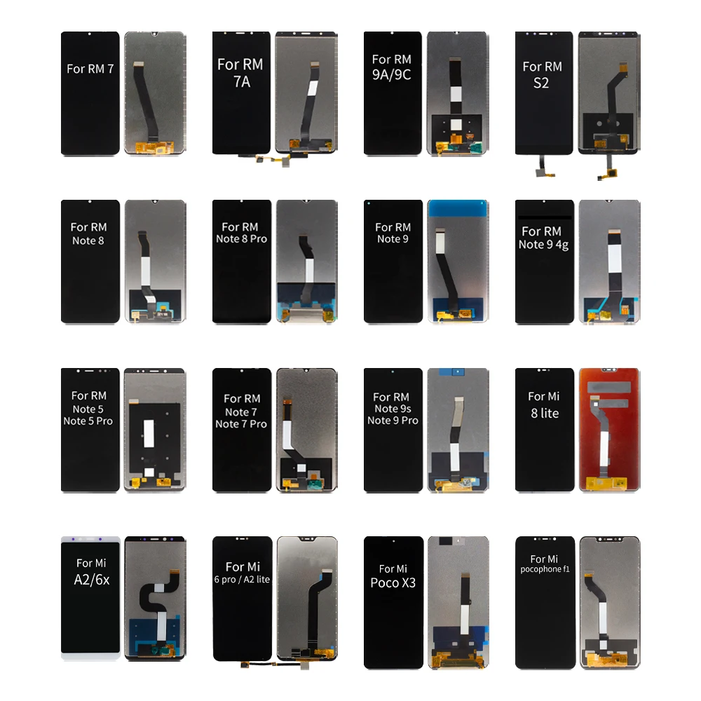 Factory Supply Small Mobile Cell Phone Touch Screen LCD Display Complete For Redmi 6 6A 7 7A 9A 9C S2