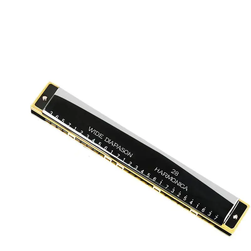 Polyphonic 24-Hole Harmonica Professional Performance Grade Beginner 28-Hole Full-Tone Blues Accent Adult