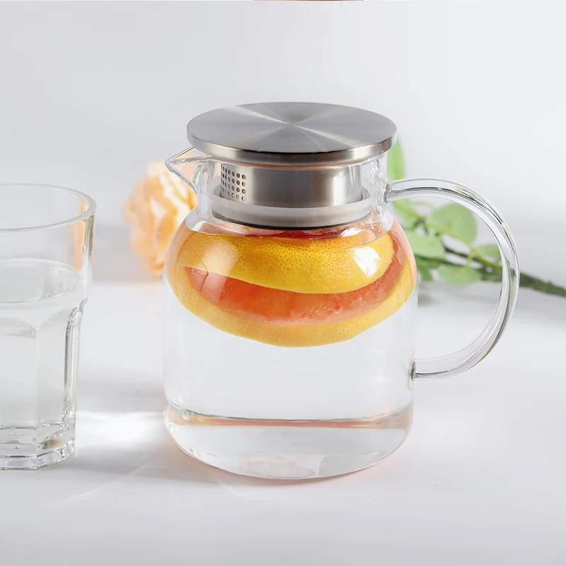 Acrylic Cold Water Kettle with Lid PC High & Low Temperature Resistant Home Restaurant Use-KTV Bar Beer Juice Beverage Bottle