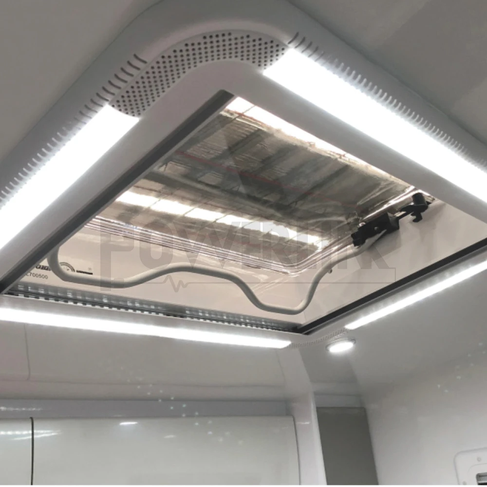 700x500 мм RV Skylight из алюминиевого сплава освещение для крыши окна вентиляционное со светодиодной подсветкой 10-15 Вт