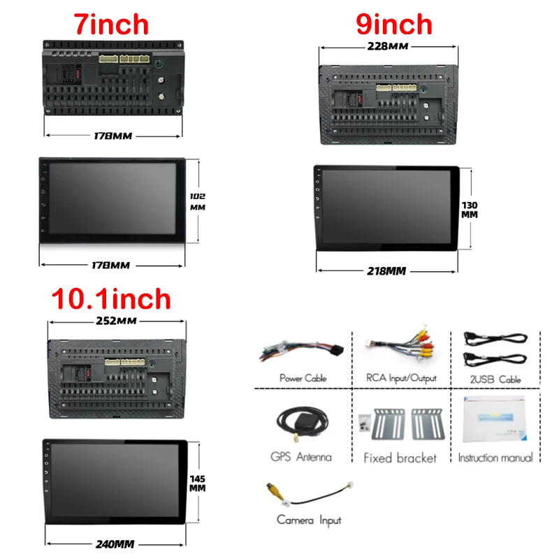 XY Auto MTK 2din Car Android Radio Multimedia Player 7 inch Wireless Carplay For Toyota Hyundai Kia Renault Nissan Honda Lada VW