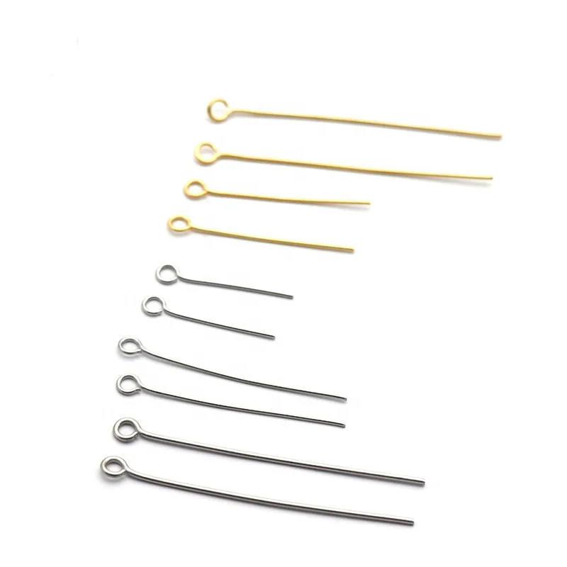 0.5-0.7mm stainless steel head eye pin for DIY handmade jewelry making