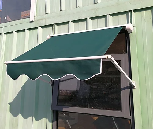 Hot sale 270 aluminum swing drop arms manual retractable window awning commercial awning decorative windows awning