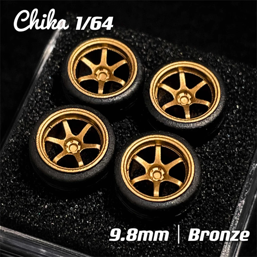 4 шт. (1 комплект) 1/64 колеса Chika/ Nabes 8 9 мм 7 шины обода BBS LM VSXX RS TE37 Watanaba для 1:64 HW Tomy Mini GT легкосплавный автомобиль