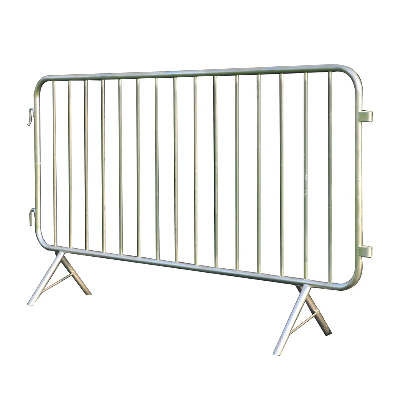 Flat Removable Feet Metal Barriers  2500 x 1100 mm interlock able Inner pipe 22 x 1.5 mm welded galvanized