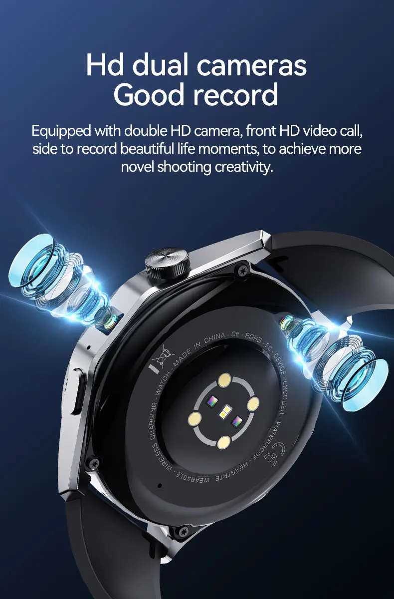 4G Android Watch AMOLED 750mAh 2g+16g GPS Navigation Wifi Positioning Waterproof 4G Camera Sim Card For Men Android Smart Watch