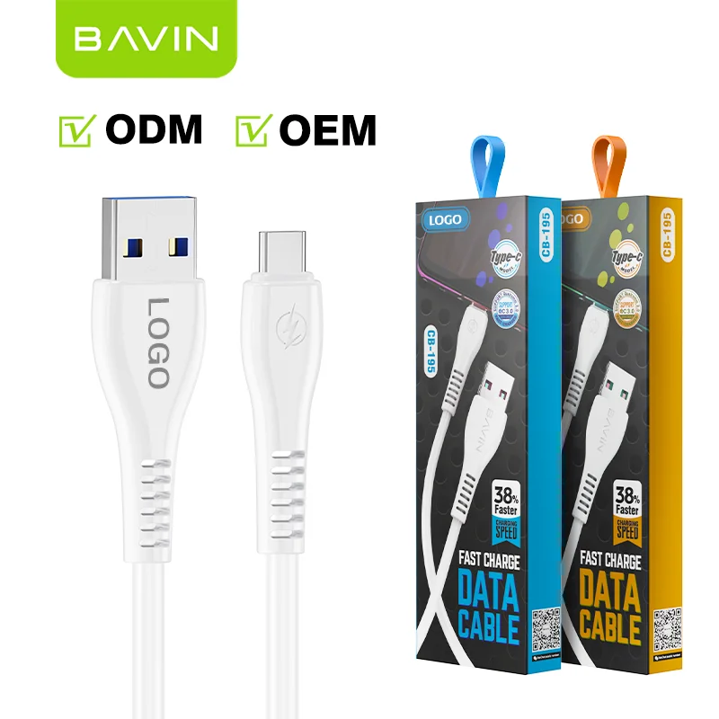 BAVIN Fast Charging Phone Iphone Type-c Micro Usb Cable Wire Data Cables
