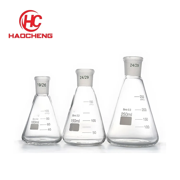 250 мл высокой чистоты высокого качества erlenmeyer Боросиликатное Стекло колба для продажи