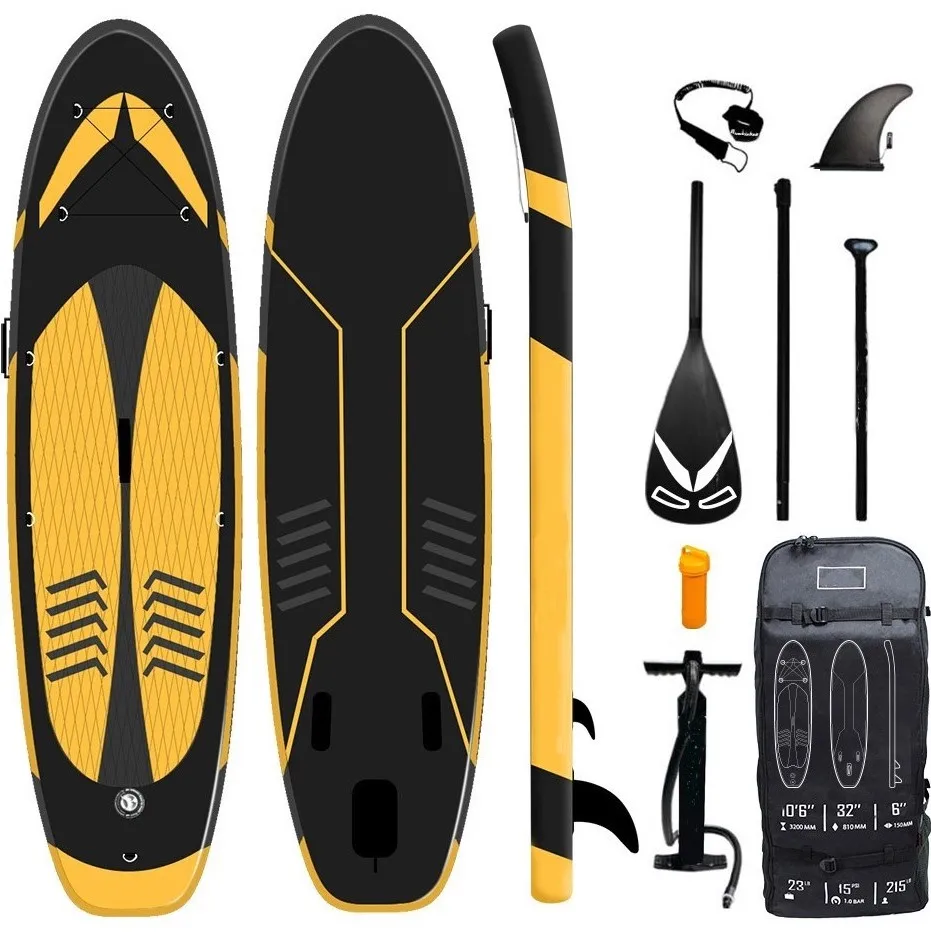 SUP Factory Paddling ISUP Stand Up Paddle Board with Aluminum Paddle and Backbacks