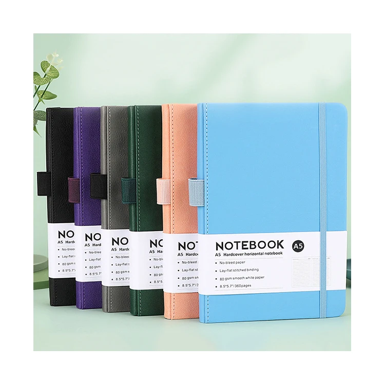 Customized Classical Portable Convenient Notebook School Cute Stationery A5 Leather Hardcover Blank Notebook