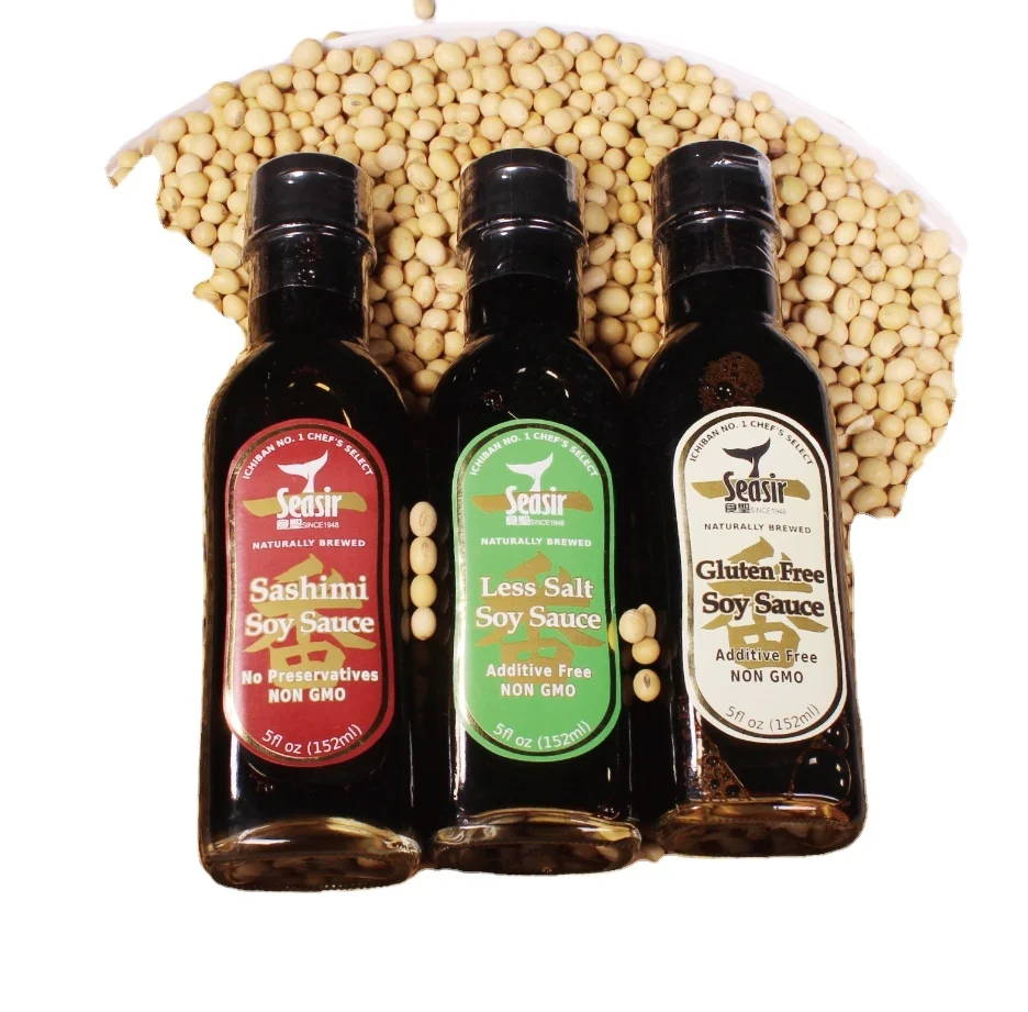 OEM Brands  Hot Sale Daily Cooking Dishes Fresh Delicious Health Chinese Soy Sauce Naturally Brewed Soy Sauce 152ml