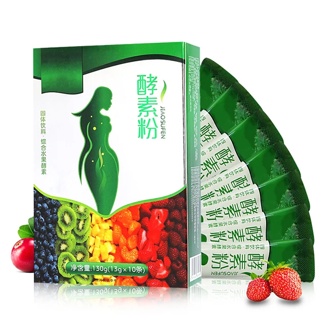 
 2021 OEM ODM Mixed Fruit And Vegetable Custom Flavor Slimming Enzyme Powder For Weight Loss  