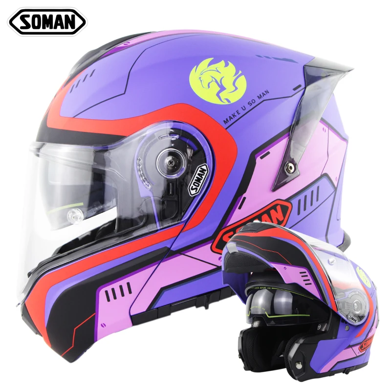 Wholesale ECE Casque Moto Offroad Racing Visor Helmets Manufactures Full Face Motorcycle Helmet High Quality Safe Helmet