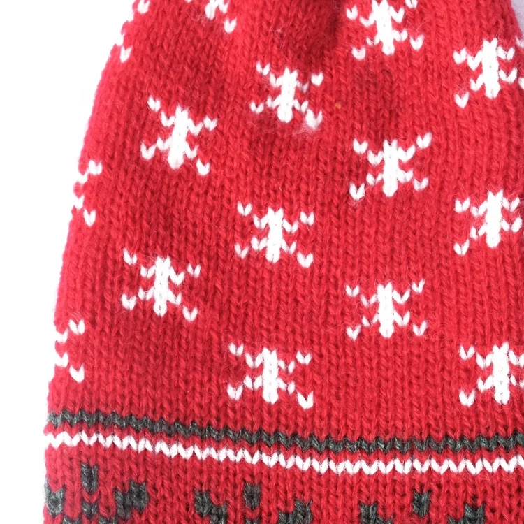 Wholesale Christmas Jacquard Colorful Comfortable Warm Knitted Unisex Winter Gloves