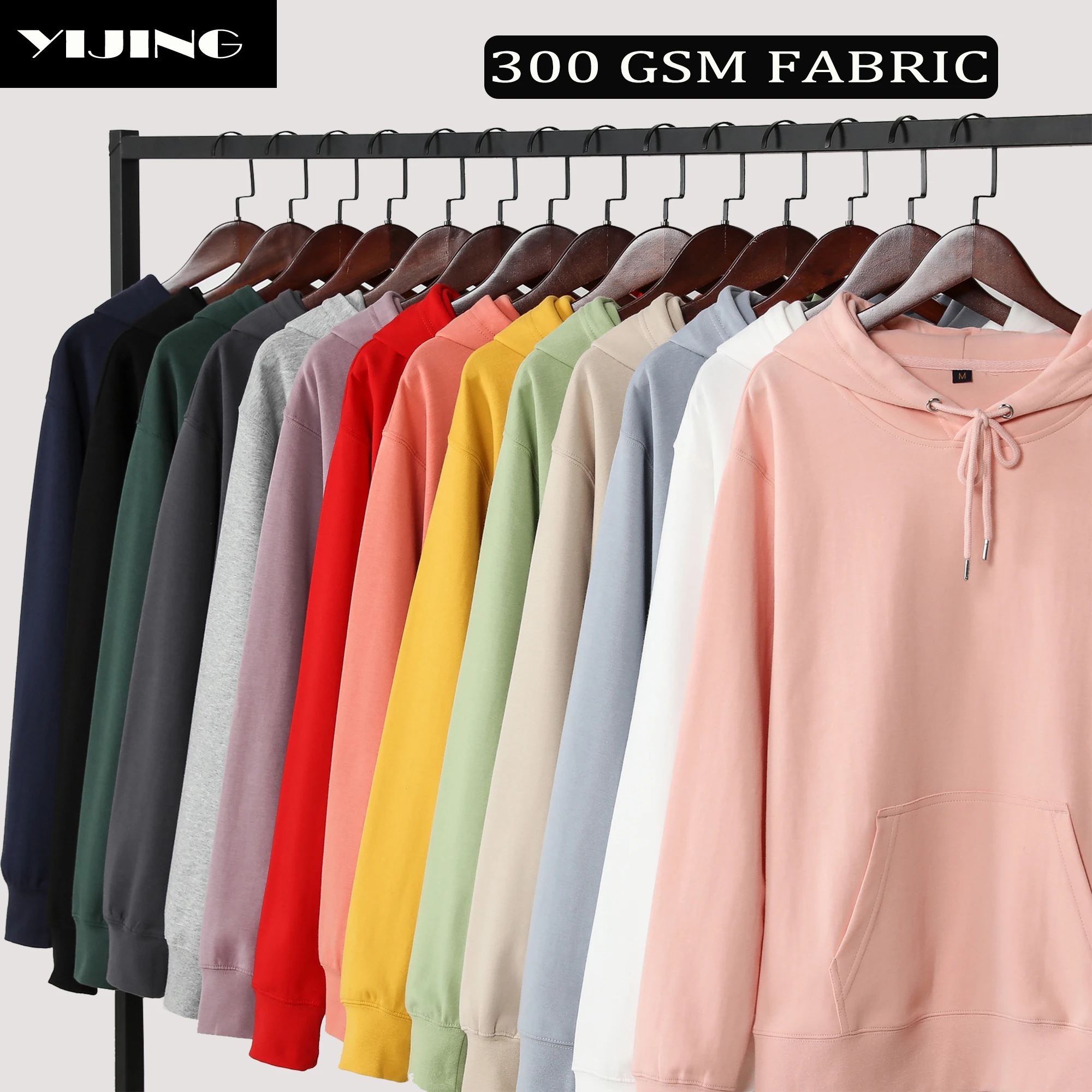 Высококачественные хлопковые толстовки с капюшоном унисекс