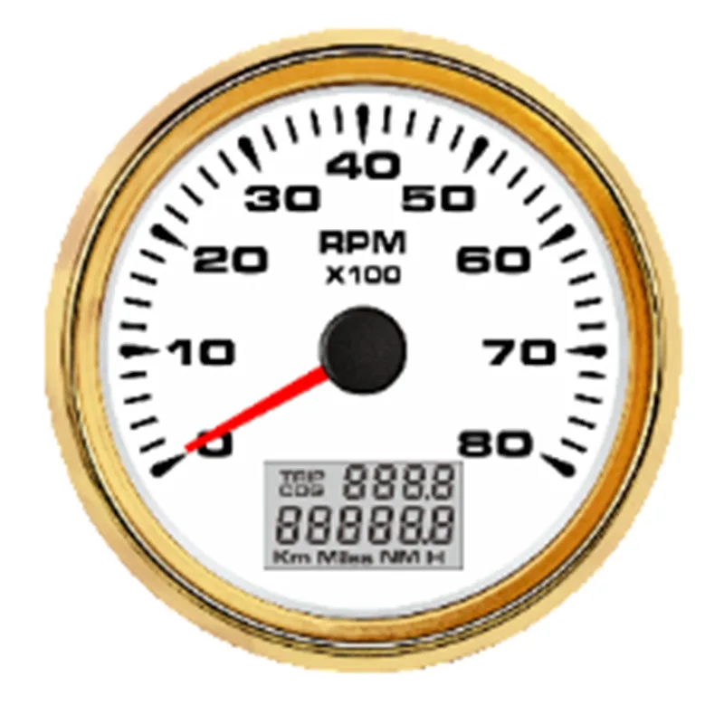 
Analog 3 Cylinder Digital Engine Hour Meter Marine Speedometer Auto Gauge Tachometer 