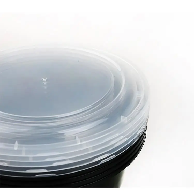 
Frozen fast food round packaging disposals disposable eco friendly bpa free plastic airtight food container 
