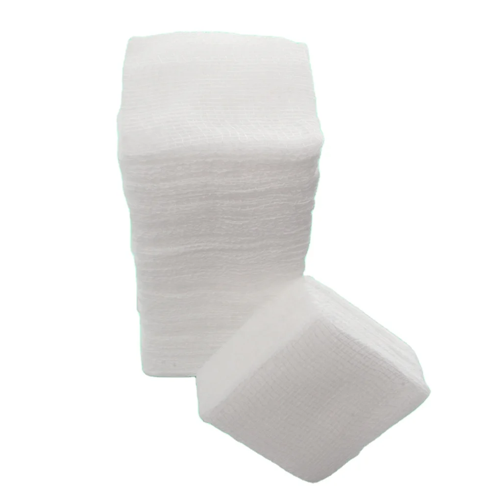 High Quality cotton gauze dressing gauze sponge compress gauze swabs 2x2 3x3 4x4