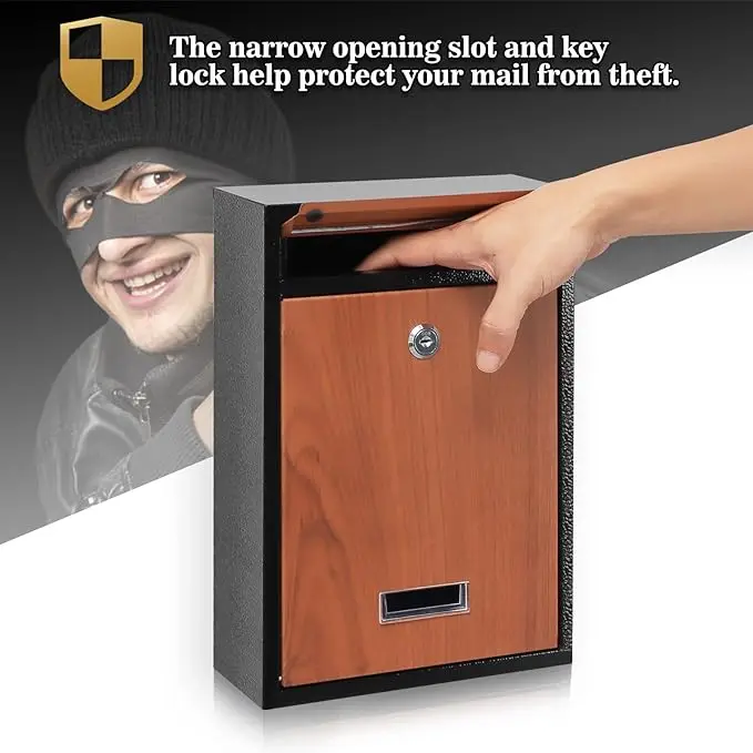 modern mailbox newspapers mini outdoor small wall mounted mail post box mailboxes residential