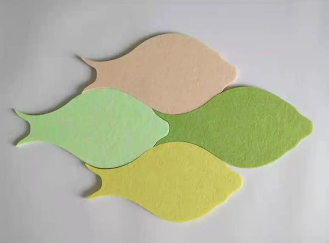 Environmental protection felt wall sticker Nordic modern decoration background with  felt sheets message board function design