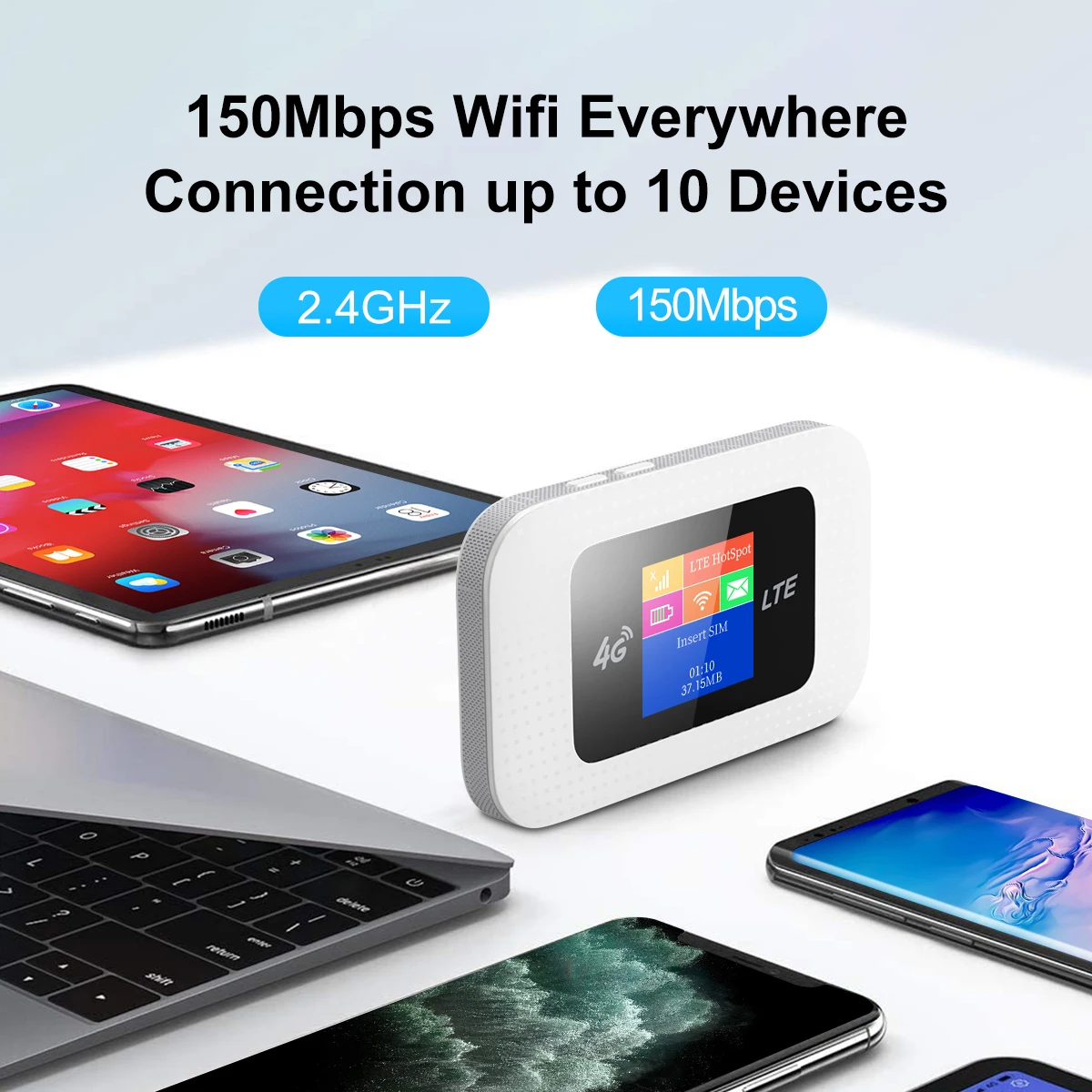  EDUP ZTE разблокированный мобильный портативный 4G LTE роутер карманная точка доступа Wi-Fi Mifis с слотом для