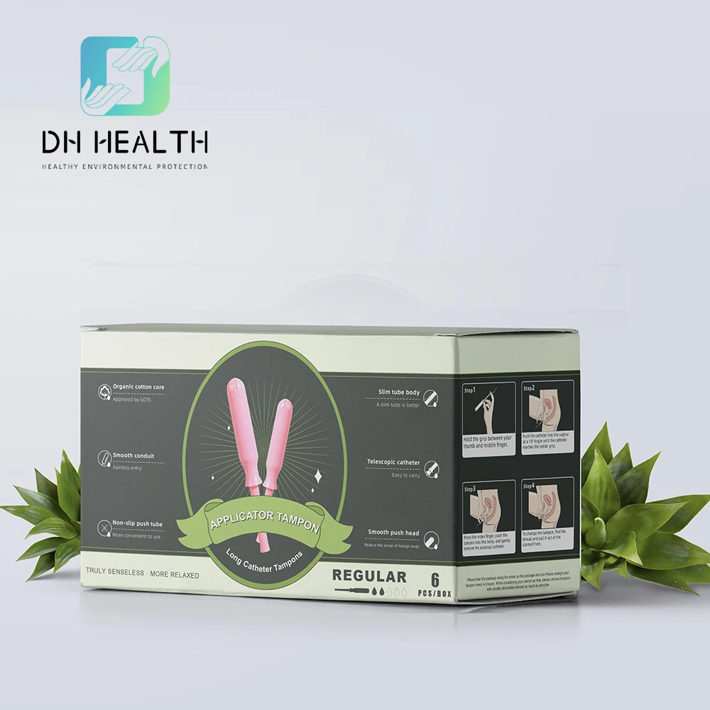 Wholesale Yoni Pearls Vaginal Tampon With Applicator organic Tampon for vending machine