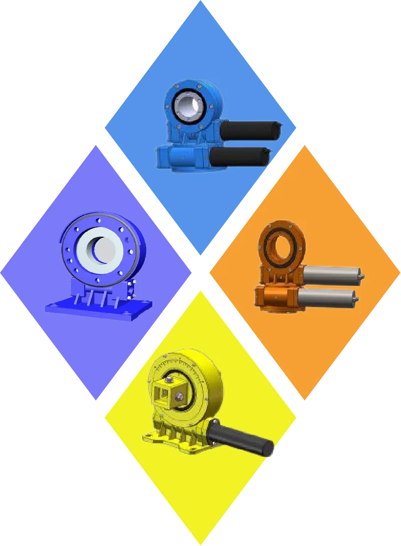 Single or dual axis drives for heliostat drive systems