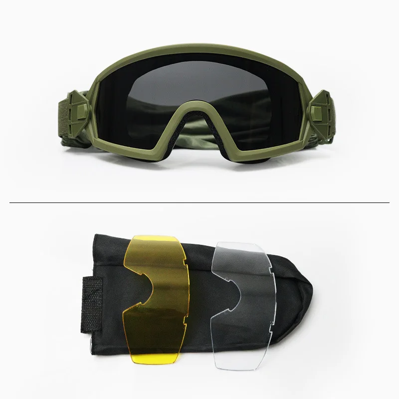 Factory wholesale anti impact outdoor sports tactics goggles