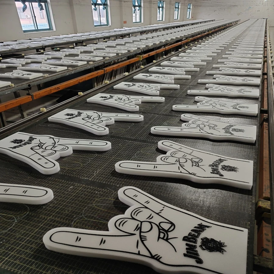 Cheering Foam hand Custom Logo foam finger Print Cheering Foam Hand Fingers
