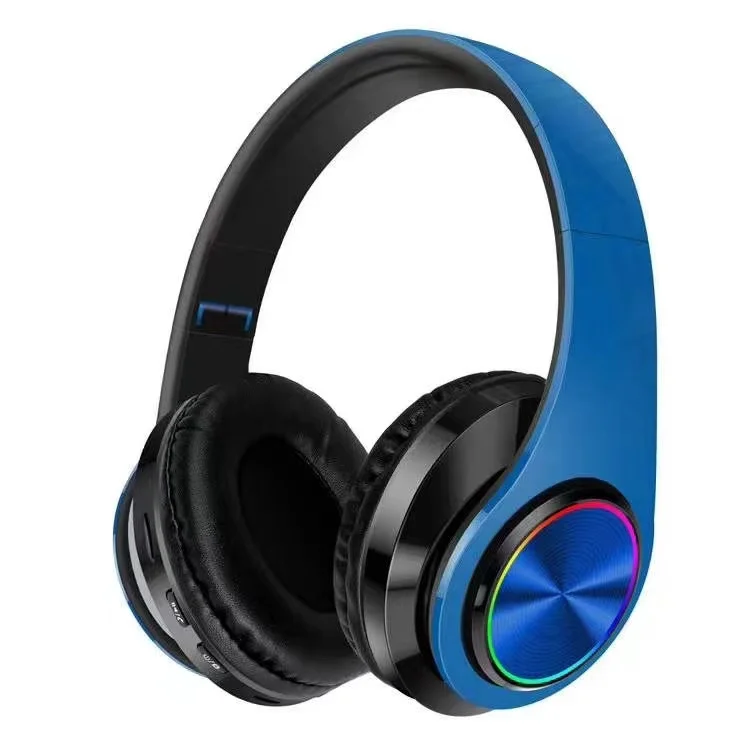 Беспроводные наушники B39 портативная складная гарнитура mp3-плеер с микрофоном и светодиодной подсветкой BT