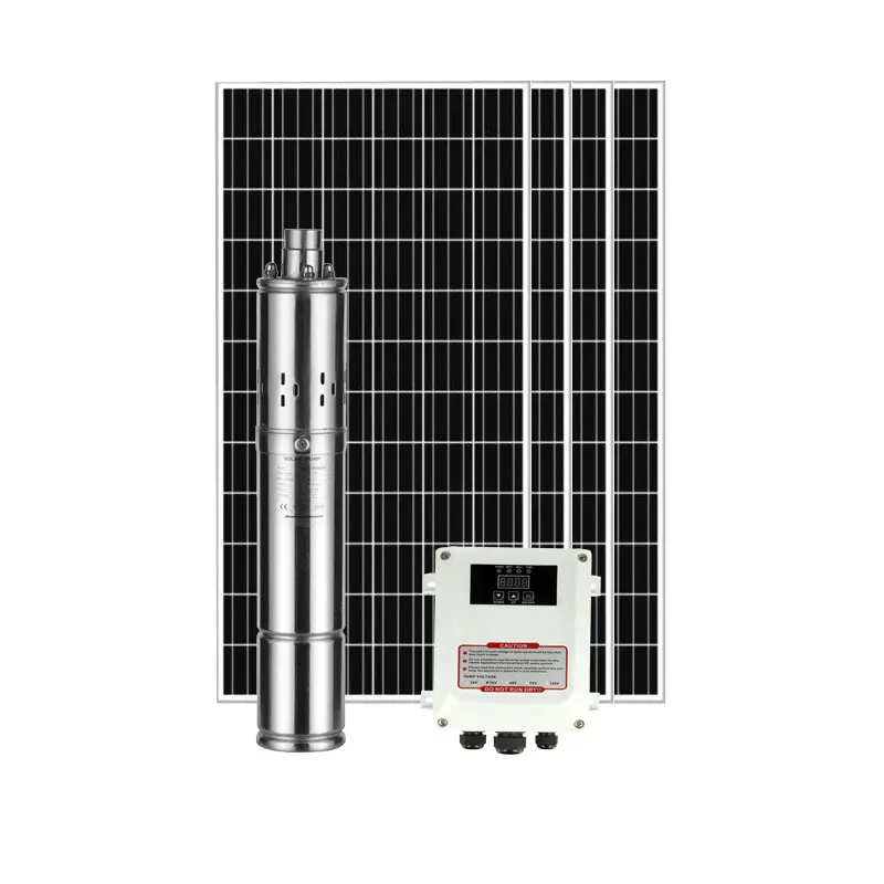 deep well  solar pump submersible pumpsolar pumping machine and panel/solar water pump