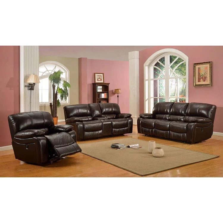 Fashion Sectional Air Leather Furniture Home Recliner Sofa Set Furniture for Living Room