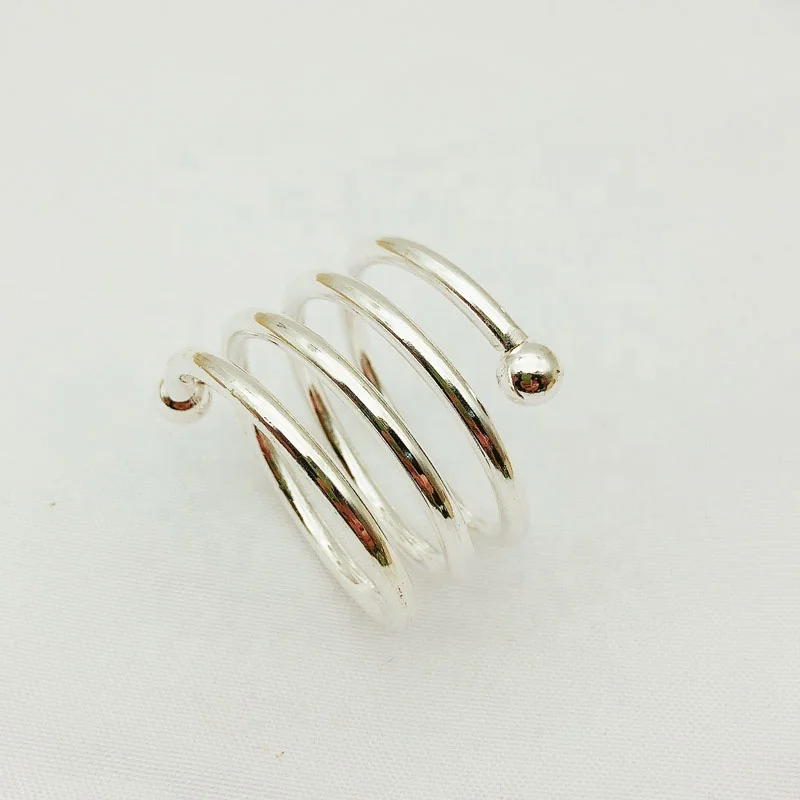 Wholesale Cheap Rose Gold Napkin Rings SilverWedding Napkin Ring Spring Metal Napkin Holder Stocked HWM01