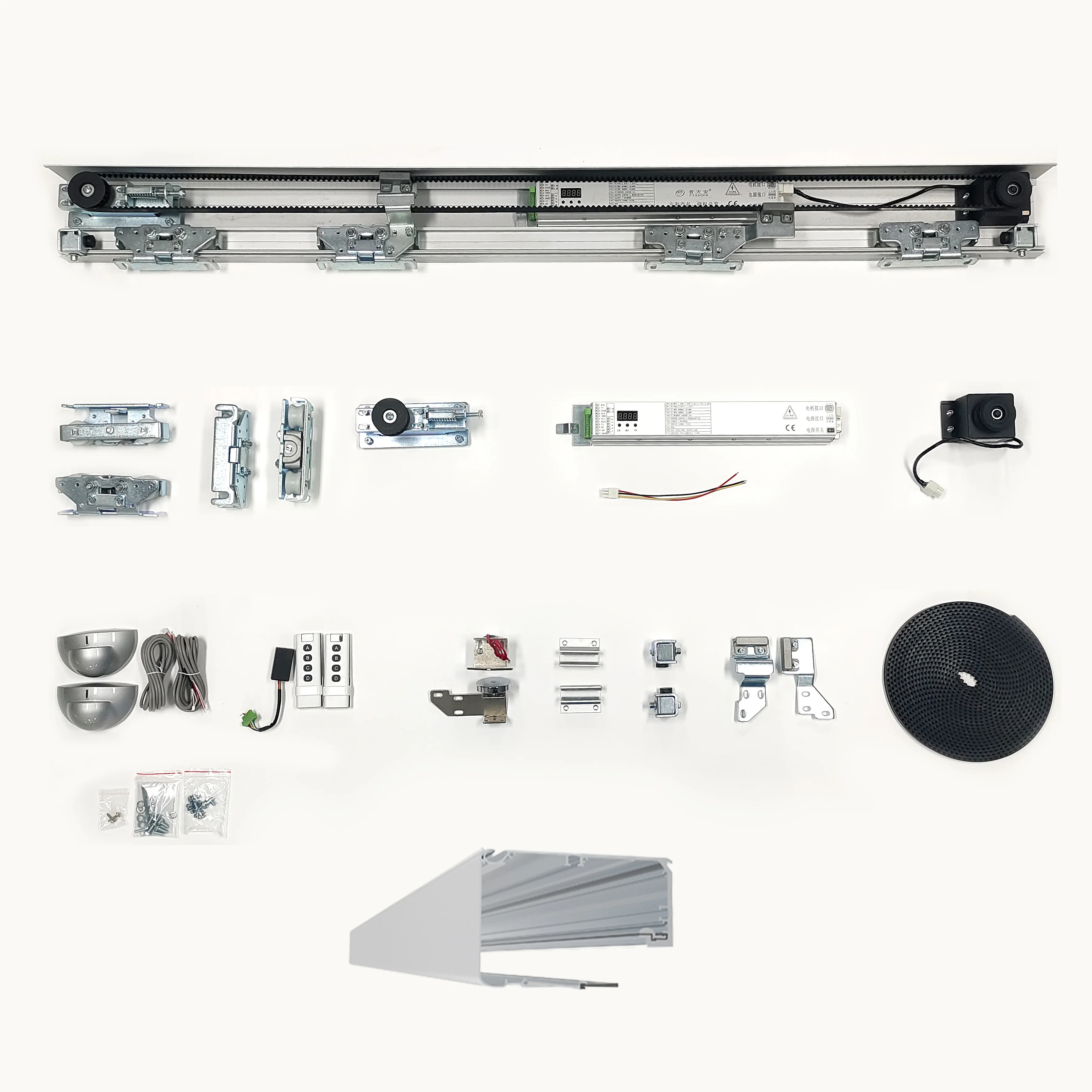Easy to install 150kg heavy duty door use connecting sensing probe sliver automatic sliding doors opener operator