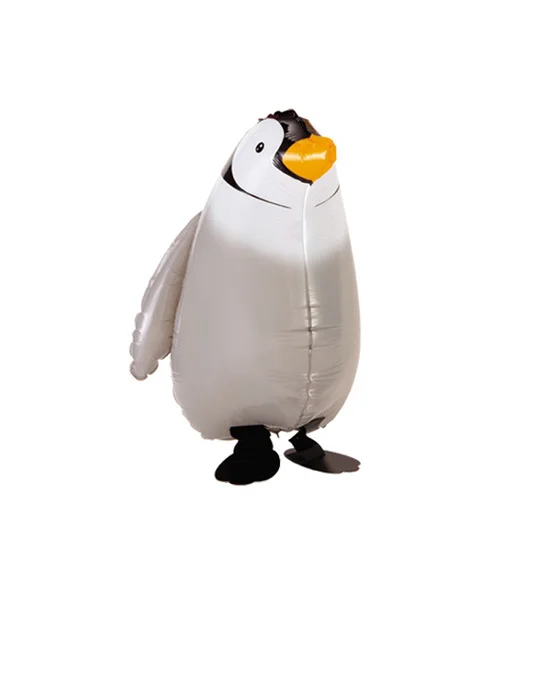 Wholesale helium balloons animal walking penguin aluminum foil balloon cute toys gift walking pet balloons for child