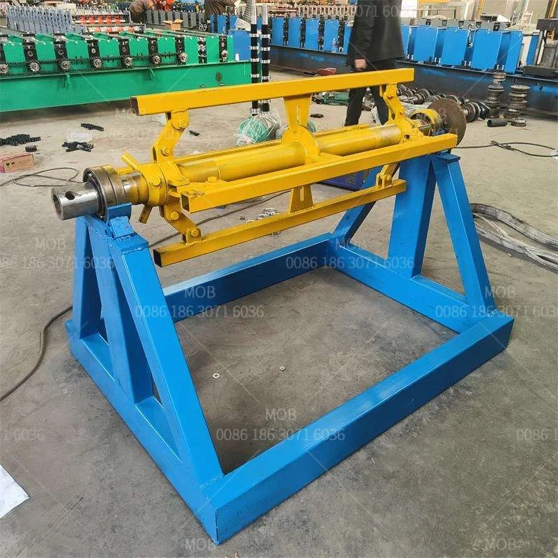 Unwind Shaft Metal Steel Coil Single Mandrel Uncoiler Manual Decoiler For Punch Press