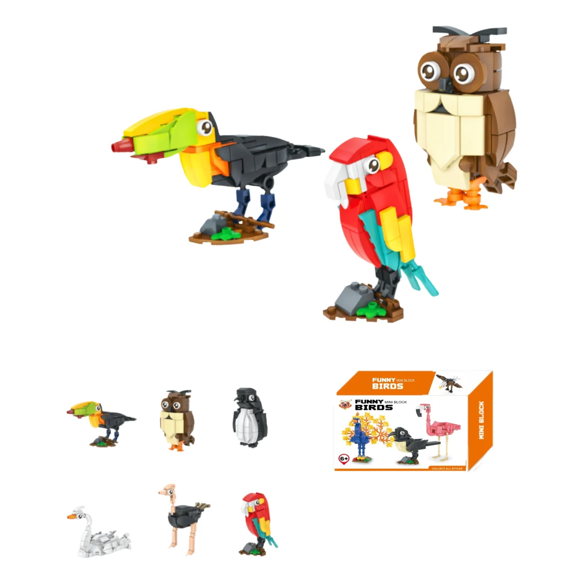 Fun & Smart Mini Blocks: Assemble Adorable Animal Friends Develop Skills & Imagination with Engaging DIY Animal Sets for Kids 6+