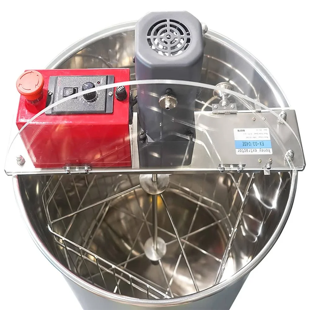 Beekeeping Equipment Automatic Stainless Steel Honey Processing Machines 4 Frame Electric Honey Extractor
