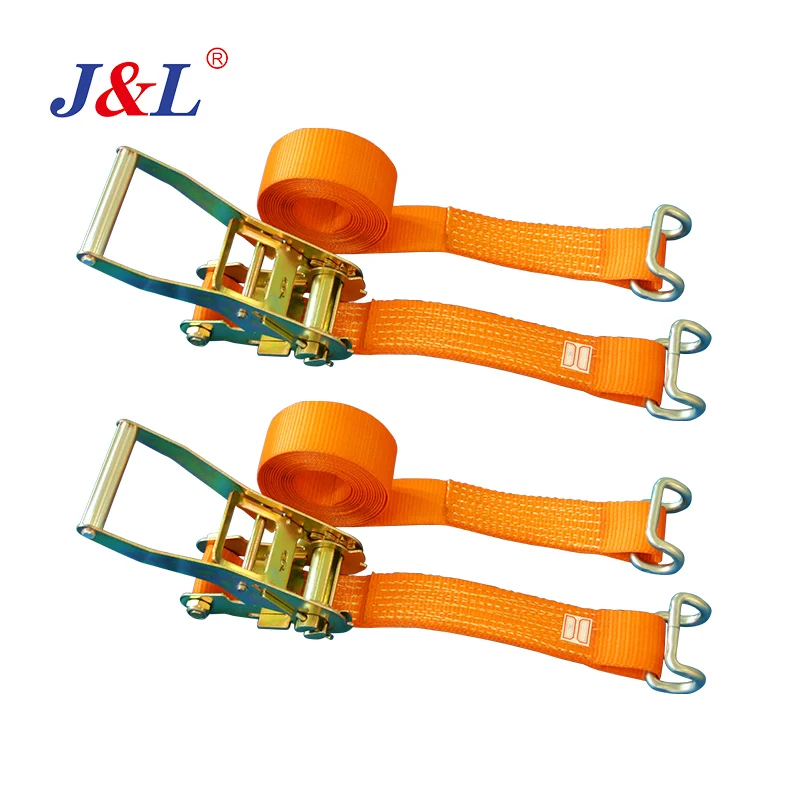 JULI CE GS 10 ton ratchet straps 100mm color code used for cargo truck transportation lashing OEM ODM