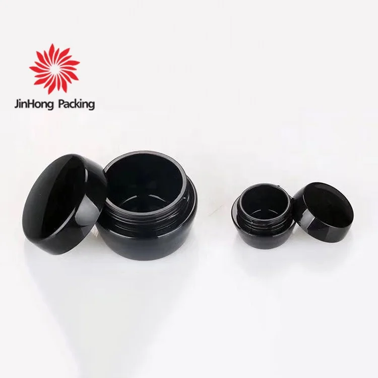 
black packaging plastic gel polish cosmetic uv nail color gel polish plastic jar 