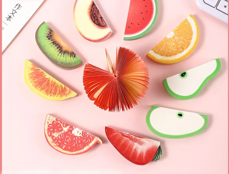 3D Orange Shape Fruit Shape Paper Cube Sticky Note Manufacturer In Zhejiang China