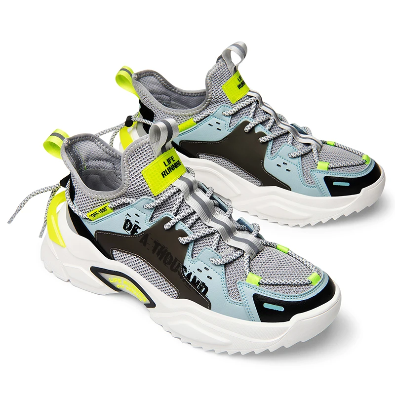 
Way Forward 2020 New Thick Sole Non-Slip Breathable Fashion Casual Sneaker Glow-Out Viscose Shoes 