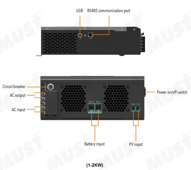 MUST PV18 VPK off grid power inverter 3KW solar inverter for solar energy system Promotion on August