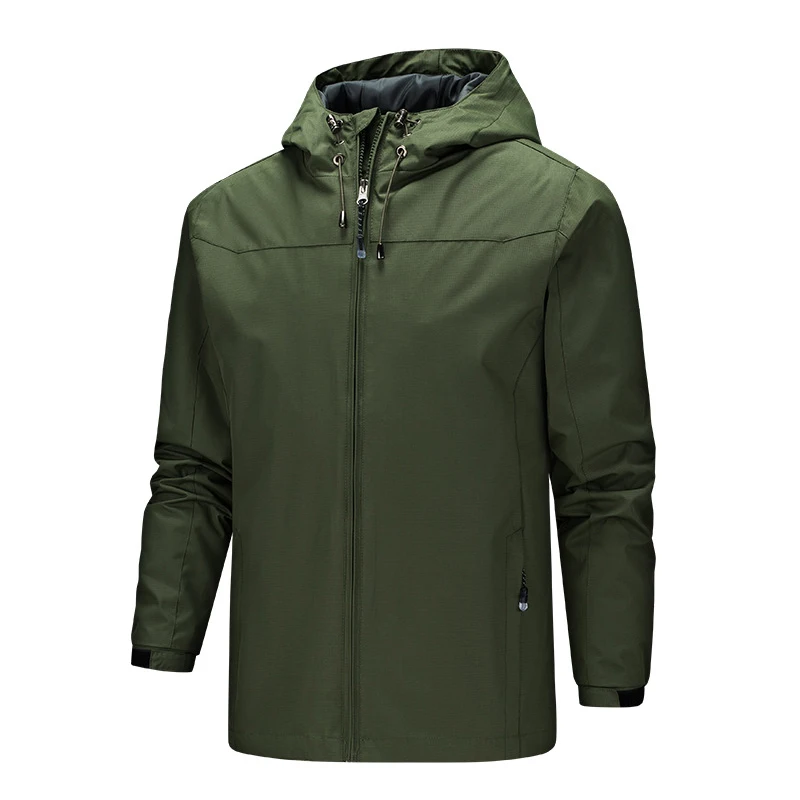 Custom Logo Waterproof Windbreaker Jackets With Hoodie Mens Windbreaker Suit