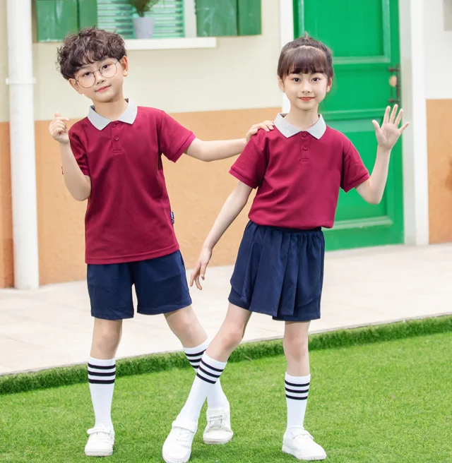 Summer Autumn Winter boys girls sports suits for primary school uniforms customized