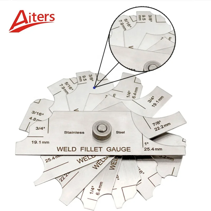 Cam Type Welding Seam Gauge MG-11 Stainless Fillet WELD Gauge for Inspection