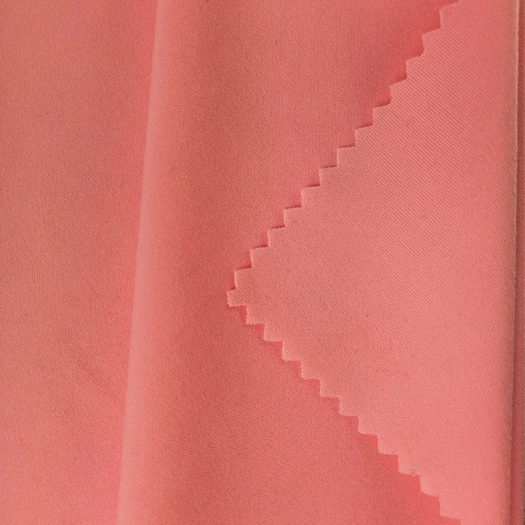 
A Grade Quality Guaranteed Polyester Rayon Spandex Fabric Double-Sided Grinding Lycra Fabric 
