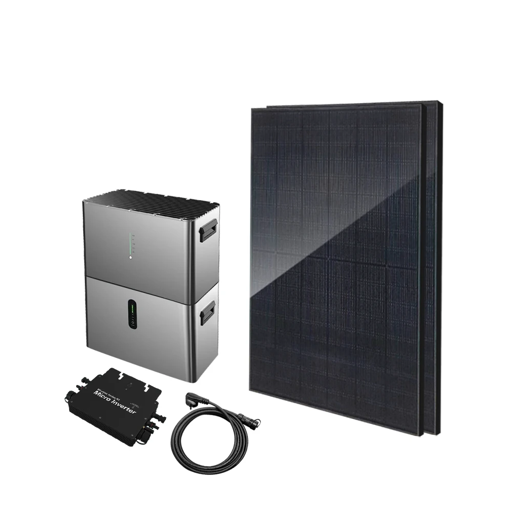 Compact Solar Power Plant 2KW MESS Micro Inverter System with lithium battery and MPPT controller for Balcony Solar System